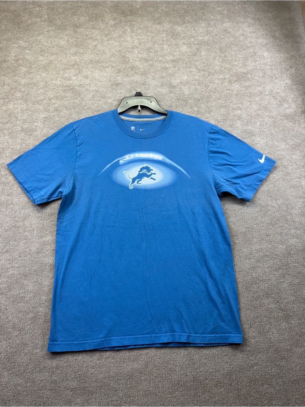 Nike NFL Team Apparel Detroit Lions Short Sleeve Size Large